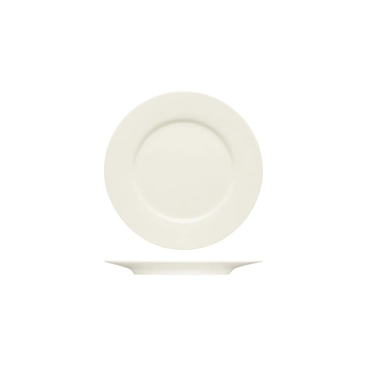 BAUSCHER PURITY FLAT PLATE w/RIM 240mm (*BHS6690024*) = PACK OF 6 X EACHES