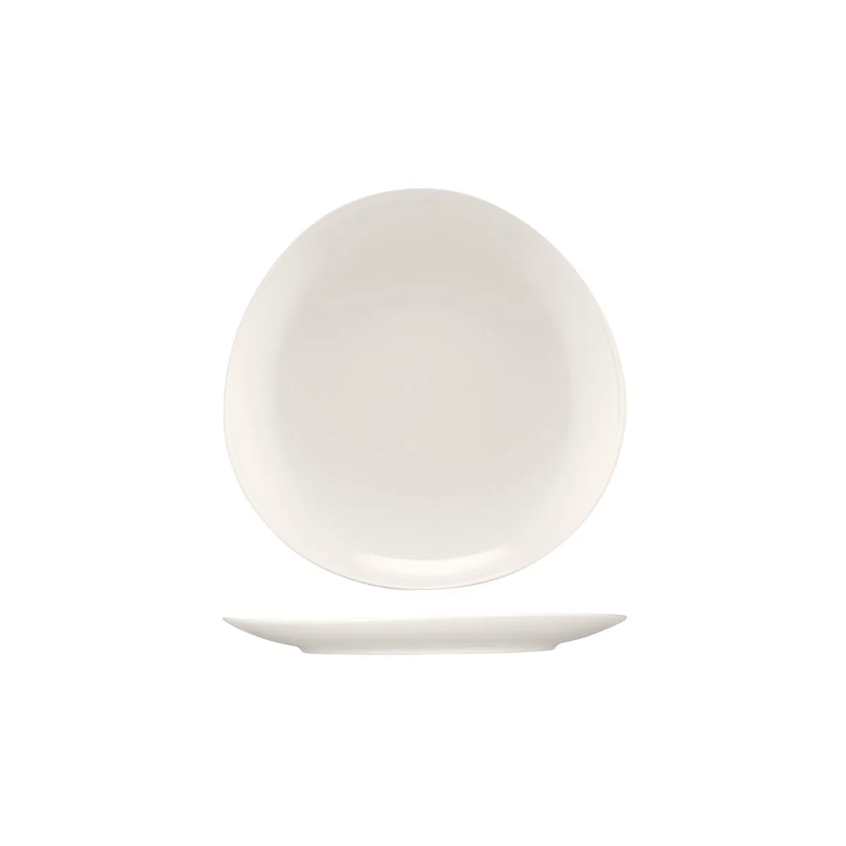 BAUSCHER PURITY ASYMMETRIC COUPE PLATE 270mm (*BHS6691827*) = PACK OF 6 X EACHES