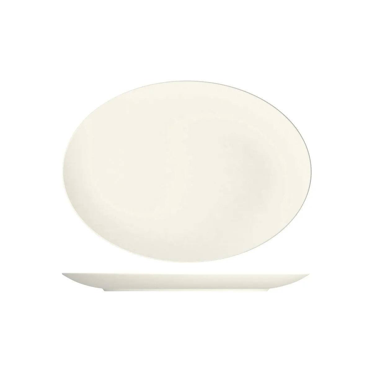 BAUSCHER PURITY OVAL COUPE PLATTER 370x272mm (*BHS6692237*) = PACK OF 6 X EACHES