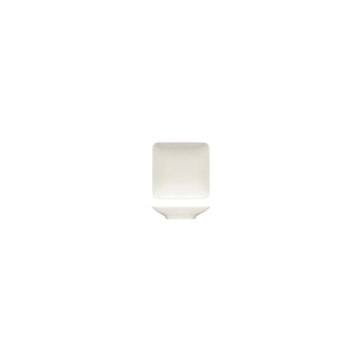 BAUSCHER PURITY SQUARE COUPE PLATE 90mm (*BHS6691509*) = PACK OF 12 X EACHES