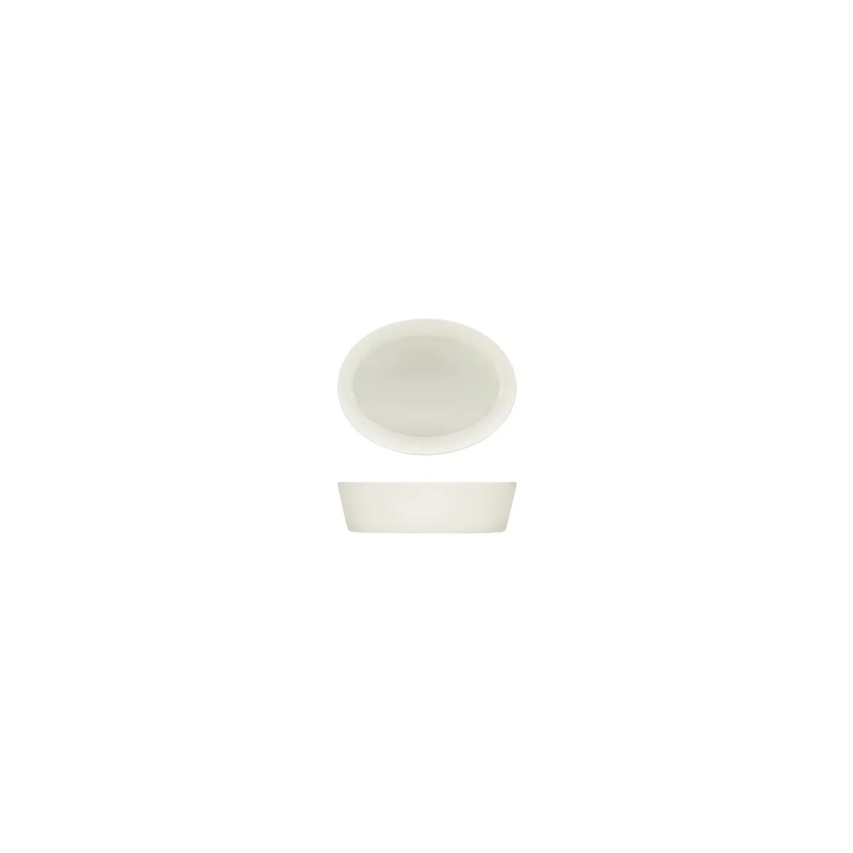 BAUSCHER PURITY OVAL DISH 120x90mm 180ml (*BHS6696212*) = PACK OF 12 X EACHES