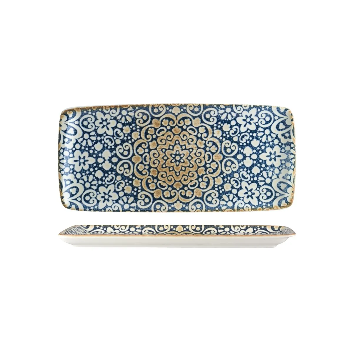 BONNA ALHAMBRA RECT PLATTER 340x160mm (ALHMOV35DT) (*120001*) = PACK OF 12 X EACHES