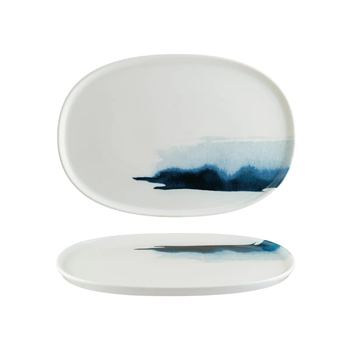 BONNA BLUE WAVE HYGGE OVAL PLATTER 340x230x18mm(BLWHYG34OV) (*130289*) = PACK OF 6 X EACHES