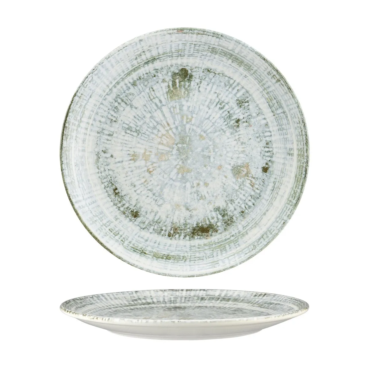 BONNA ODETTE OLIVE ROUND COUPE PLATE 270x30mm (ODTOLGRM27DZ) (*120177*) = PACK OF 12 X EACHES