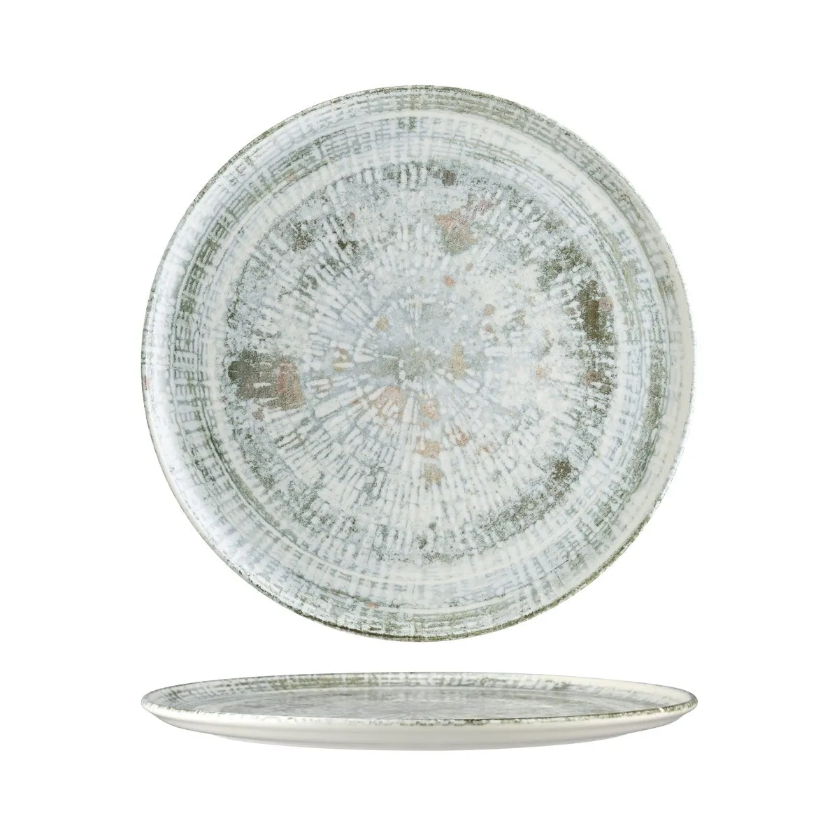 BONNA ODETTE OLIVE ROUND FLAT PLATTER 320x25mm(ODTOLGRM32PZ) (*120180*) = PACK OF 6 X EACHES