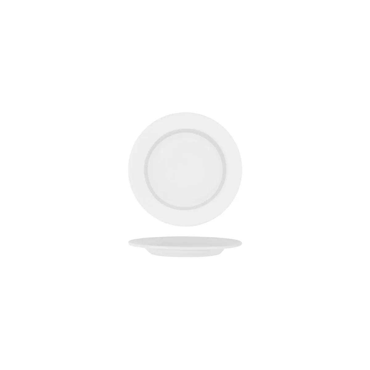 ROYAL BONE ASCOT ROUND PLATE-160mm RIM SHAPE (B1005) (*95001*) = PACK OF 12 X EACHES