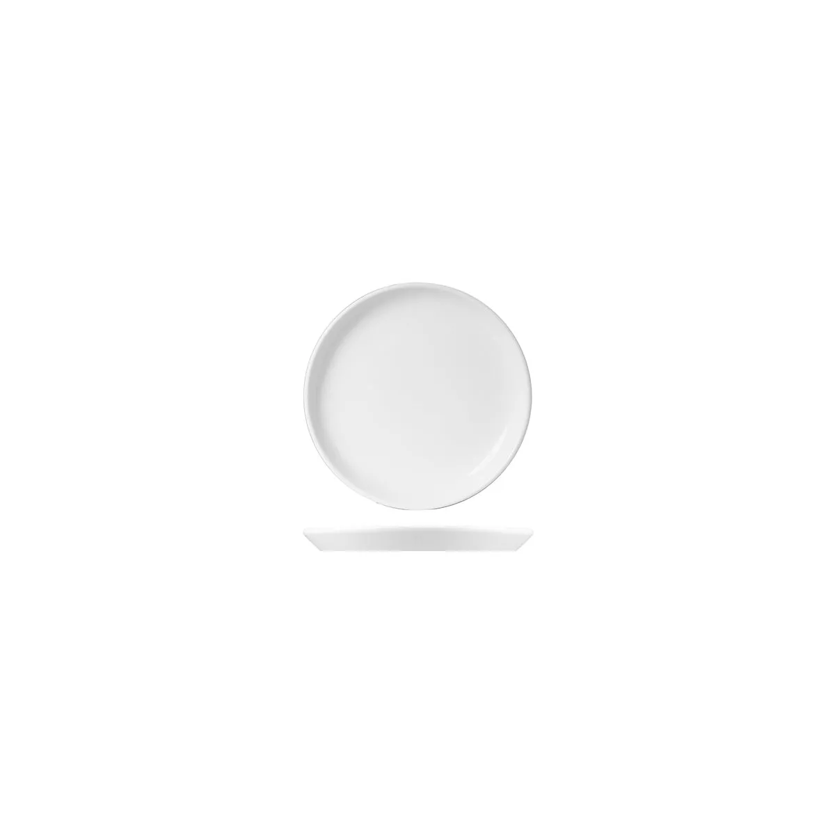 WHITE ALBUM ROUND FLARED COUPE PLATE 240x20mm (U3203) (*94802*) = PACK OF 24 X EACHES