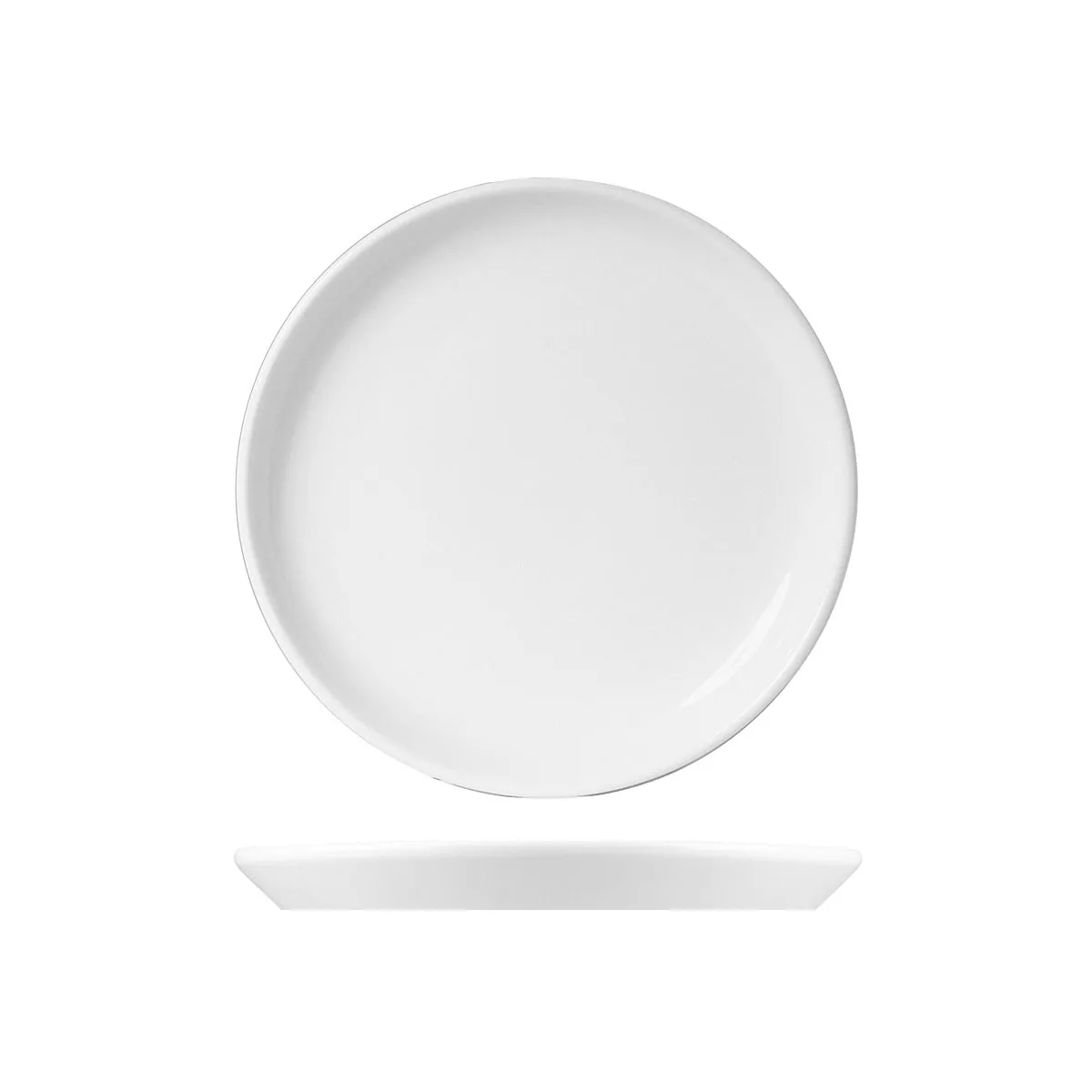 WHITE ALBUM ROUND FLARED COUPE PLATE 285x20mm (U3201) (*94805*) = PACK OF 24 X EACHES