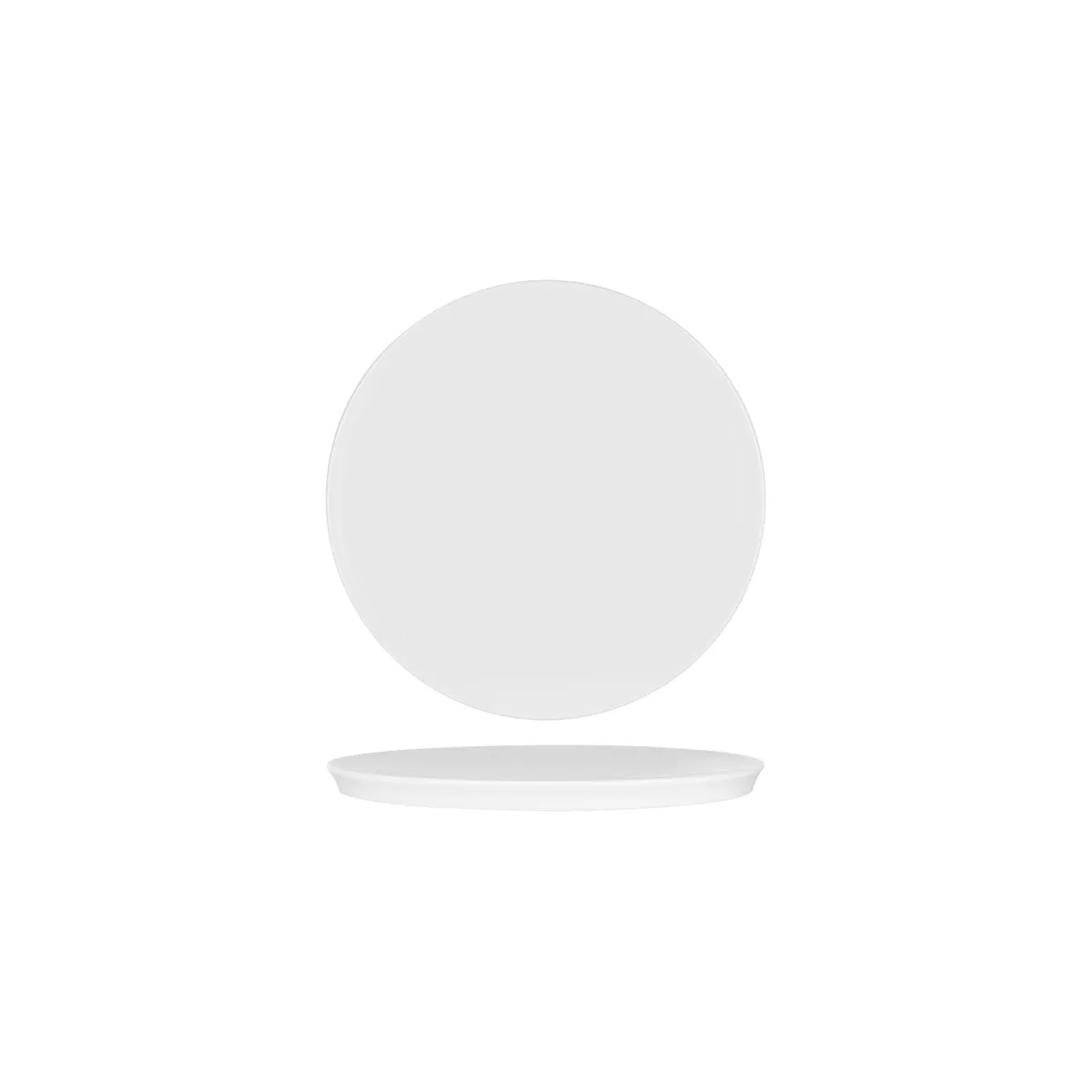 WHITE ALBUM ROUND PRESENTATION PLATE 100x15mm (U3235) (*94830*) = PACK OF 72 X EACHES