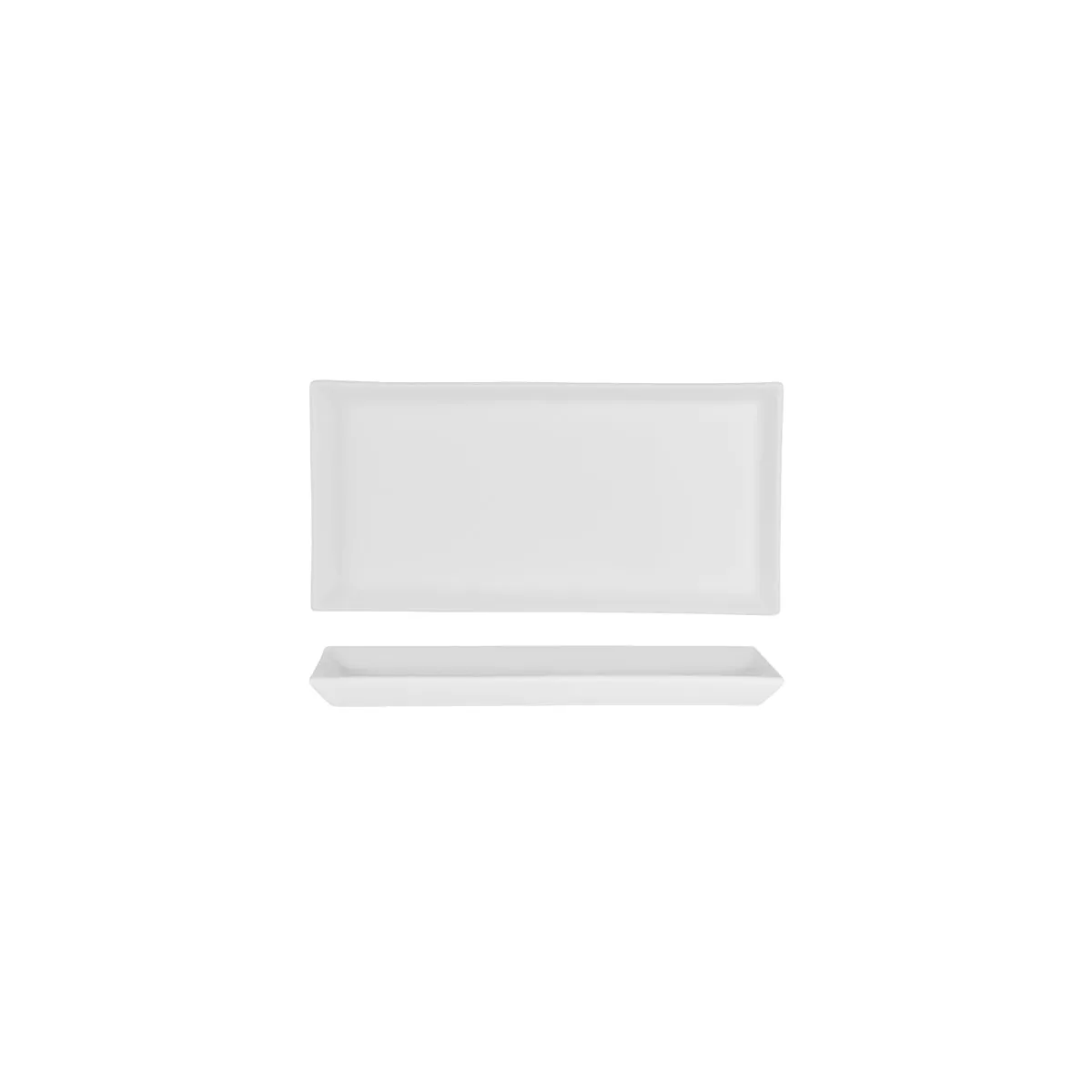 WHITE ALBUM RECT PLATTER FLARED SIDES 240x120x15mm (U3209) (*94815*) = PACK OF 24 X EACHES