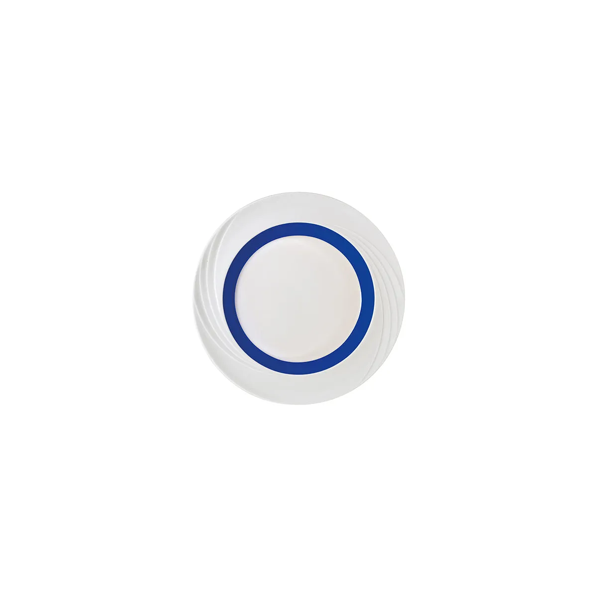 SCHONWALD DONNA SENIOR PLATE FLAT w/RIM 240mm DRK BLUE BAND (*SH9181824/62971*) = PACK OF 6 X EACHES