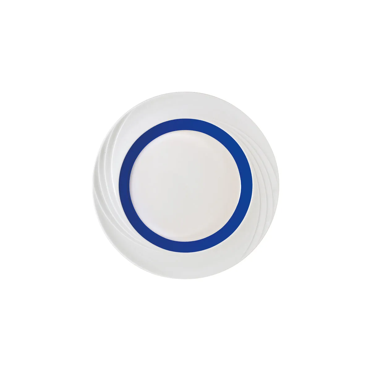SCHONWALD DONNA SENIOR PLATE w/RIM 260mm DARK BLUE BAND (*SH9181826/62971*) = PACK OF 6 X EACHES