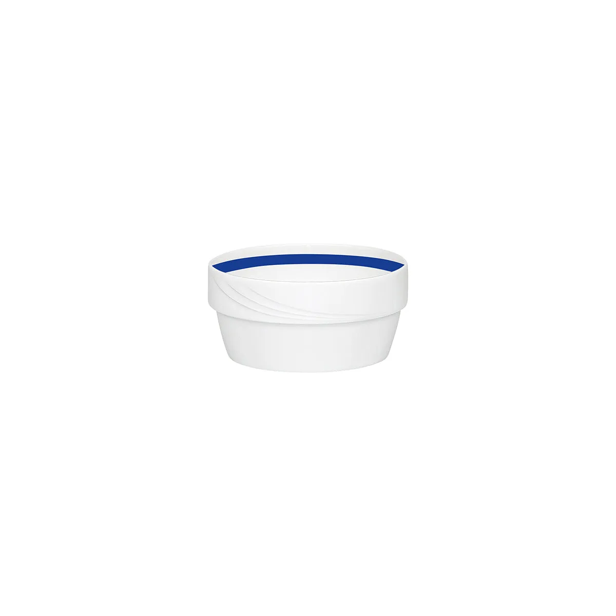 SCHONWALD DONNA SENIOR SOUP BOWL STACK 450ml DARK BLUE BAND (*SH9185745/62971*) = PACK OF 12 X EACHES