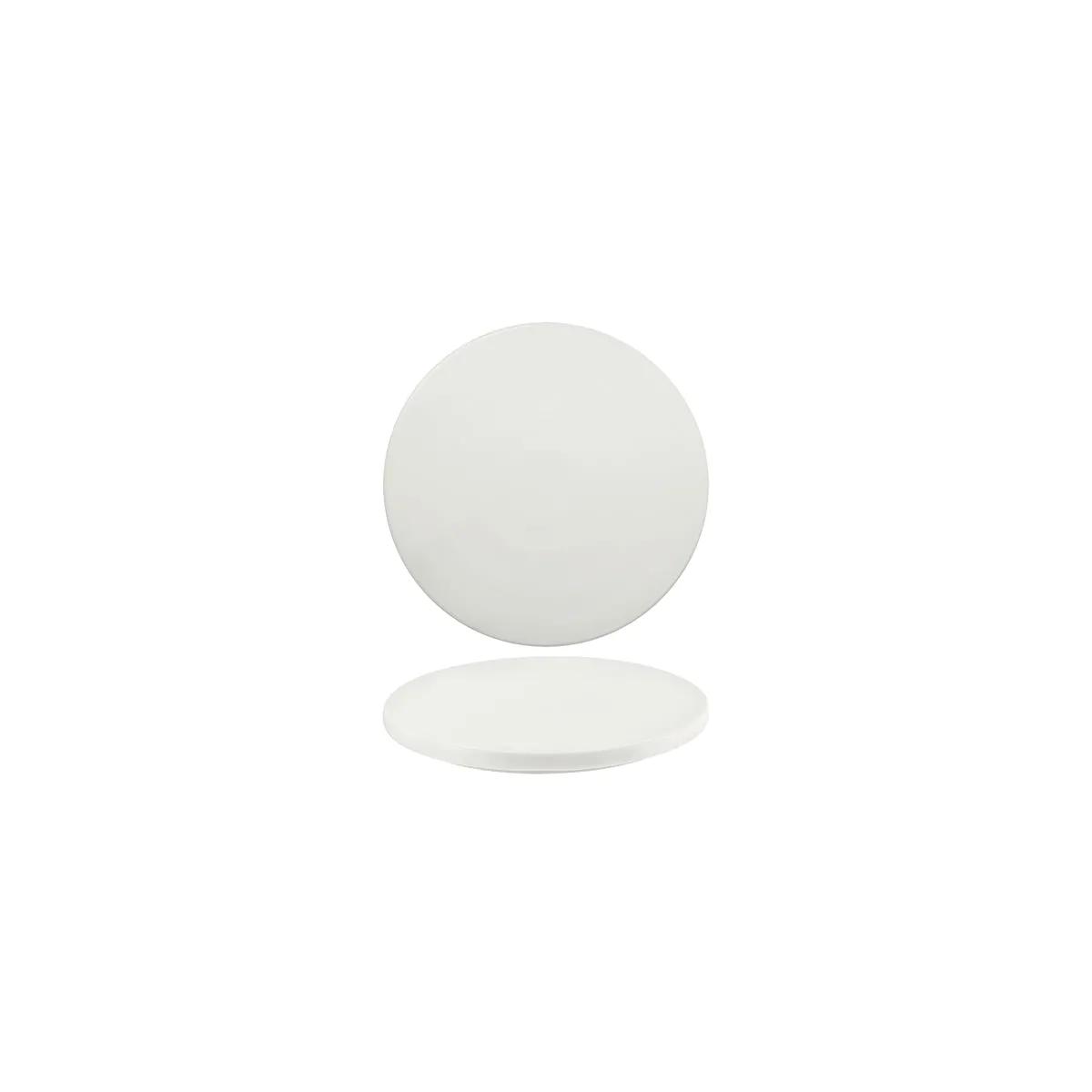 SCHONWALD SHIRO ROUND PLATE FLAT COUPE 110x10mm WHITE (*SH9251811*) = PACK OF 12 X EACHES