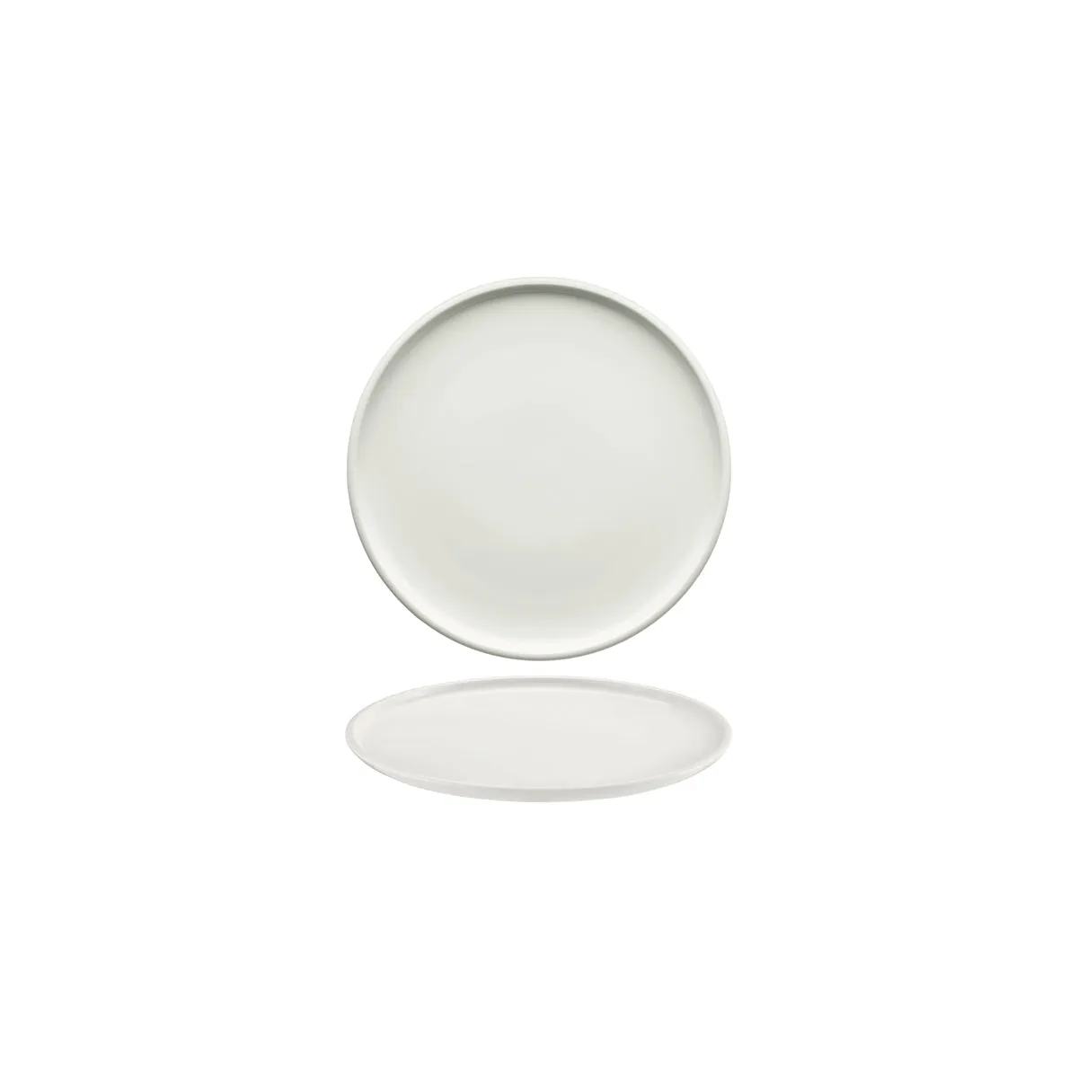 SCHONWALD SHIRO ROUND COUPE FLAT PLATE 170x20mm WHITE (*SH9251217*) = PACK OF 12 X EACHES