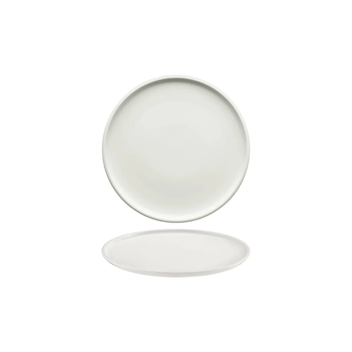 SCHONWALD SHIRO ROUND PLATE FLAT COUPE 210x23mm WHITE (*SH9251221*) = PACK OF 12 X EACHES