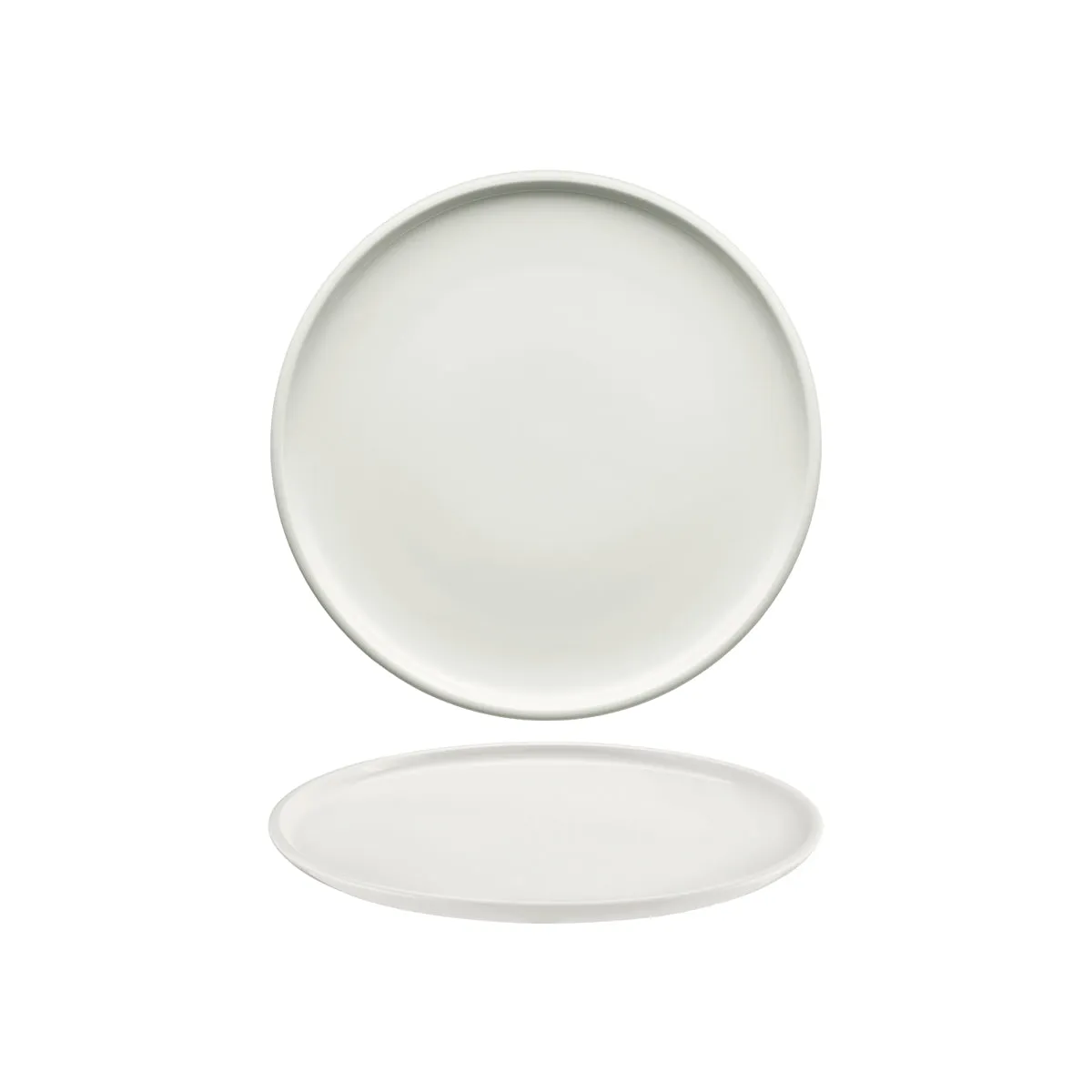 SCHONWALD SHIRO ROUND PLATE FLAT COUPE 240x24mm WHITE (*SH9251224*) = PACK OF 6 X EACHES