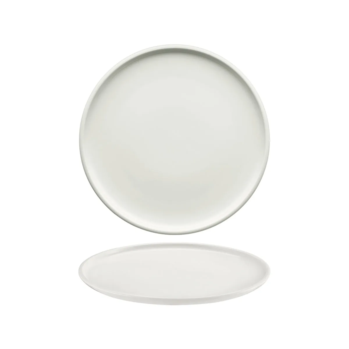 SCHONWALD SHIRO ROUND PLATE FLAT COUPE 260x24mm WHITE (*SH9251226*) = PACK OF 6 X EACHES