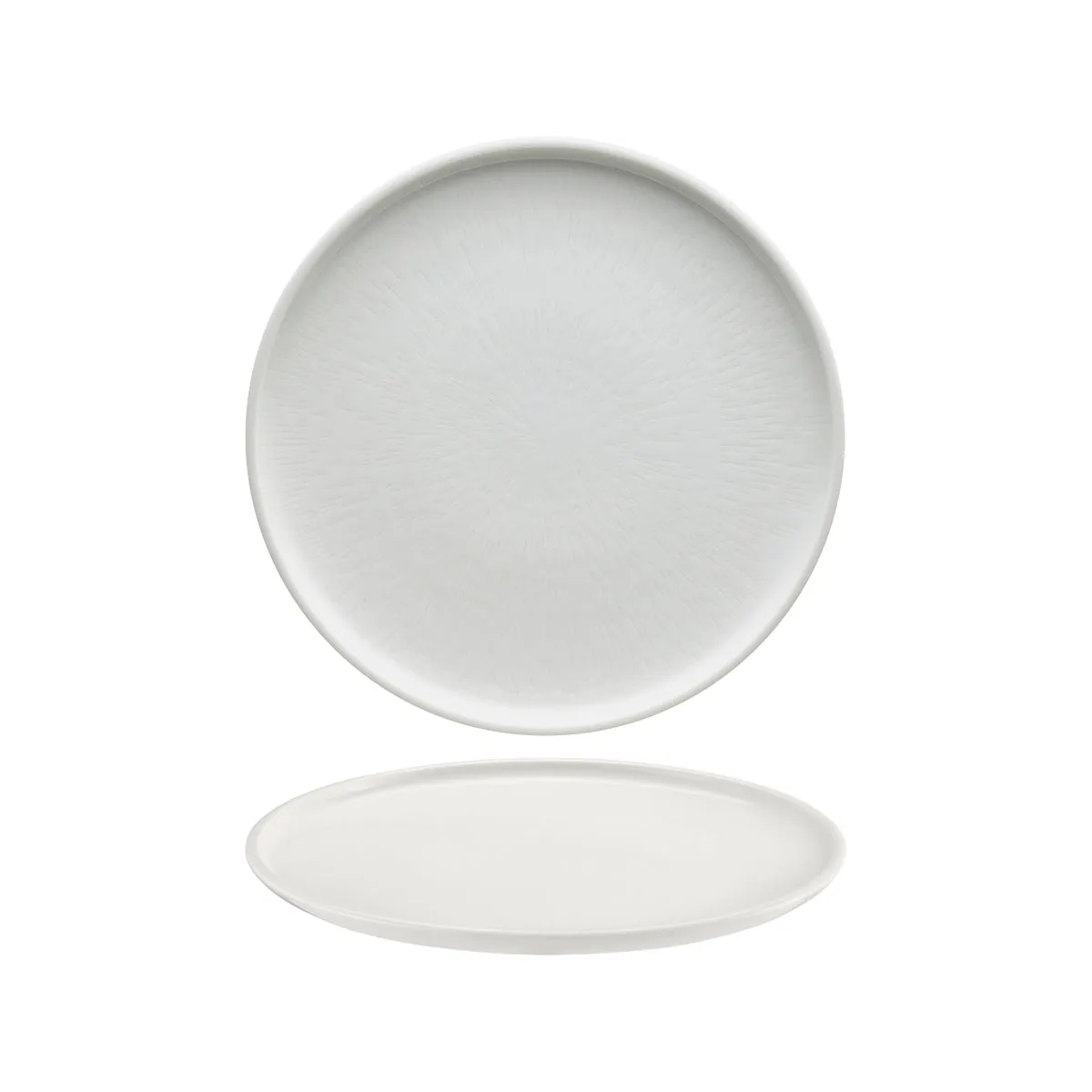SCHONWALD SHIRO ROUND PLATE FLAT COUPE 260x25mm RELIEF (*SH9251276*) = PACK OF 6 X EACHES