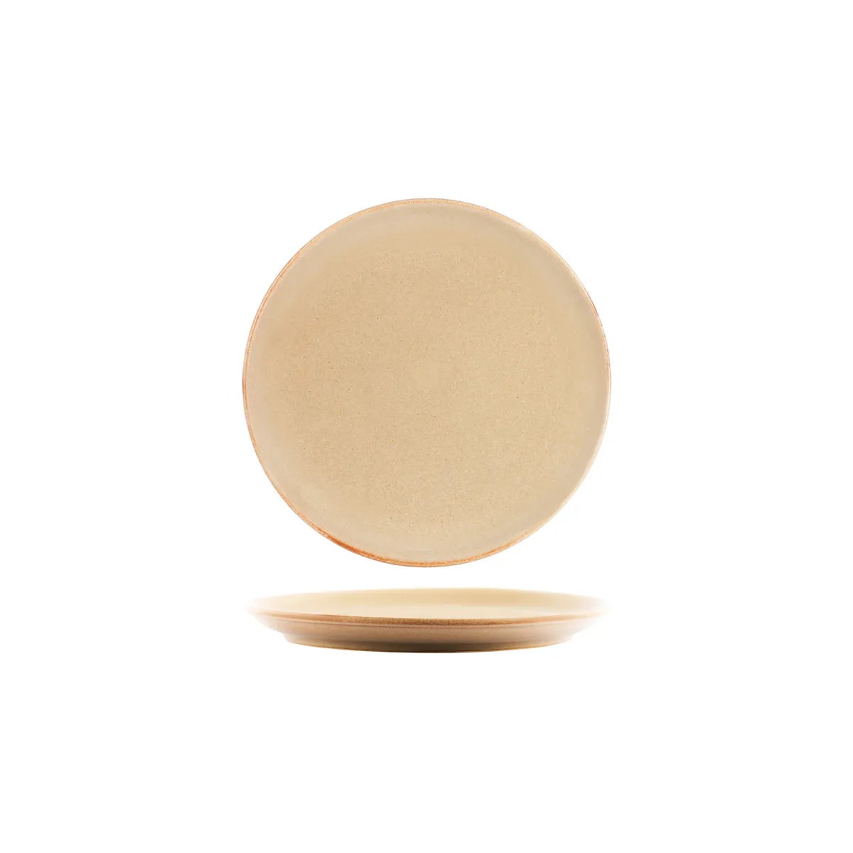 TABLEKRAFT ARTISTICA ROUND PLATE ROLLED EDGE 240x27mm FLAME (*98337*) = PACK OF 4 X EACHES