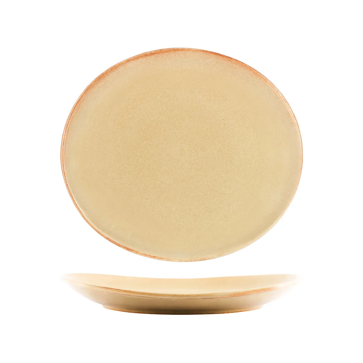 TABLEKRAFT ARTISTICA OVAL COUPE PLATE 295x250x35mm FLAME (*98331*) = PACK OF 4 X EACHES