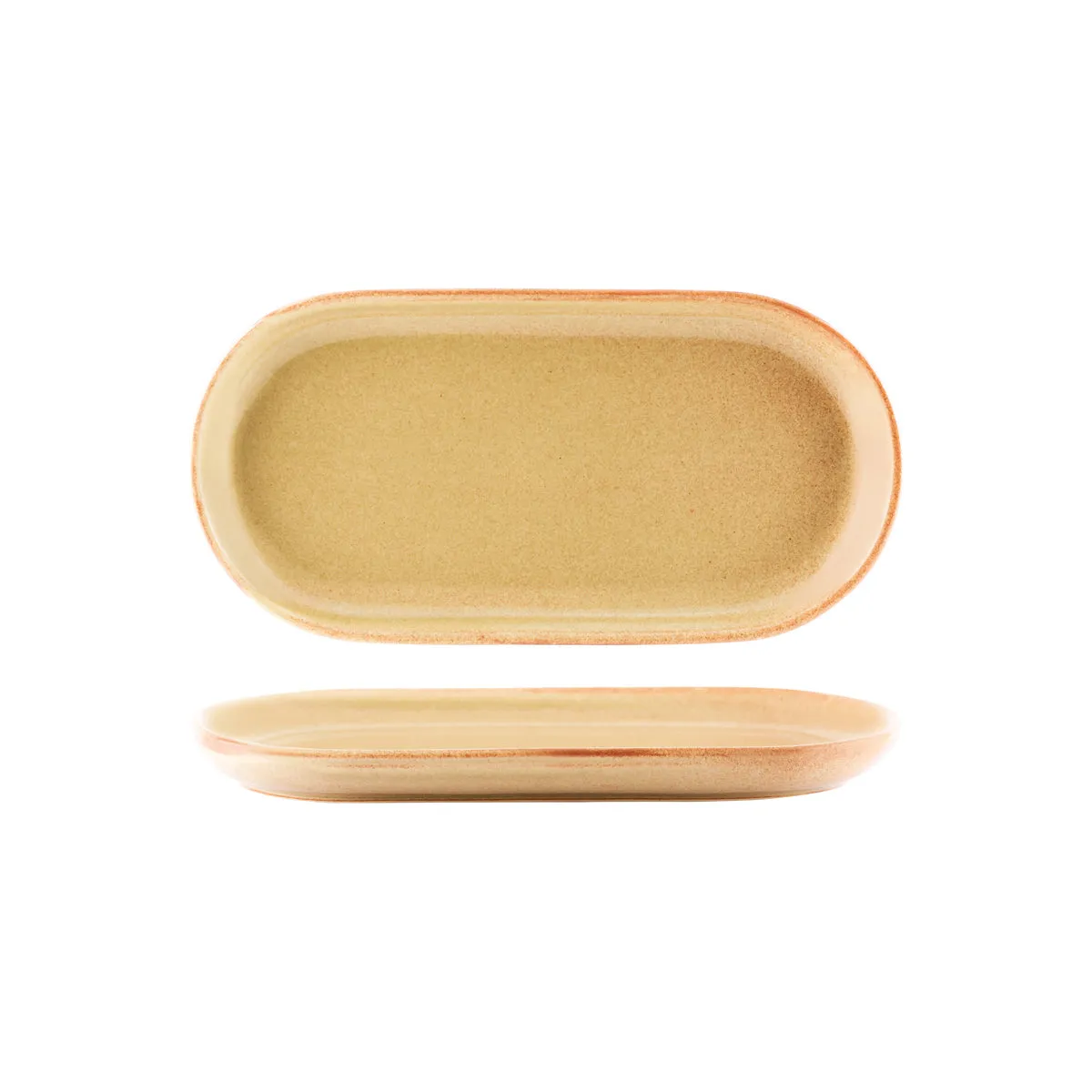 TABLEKRAFT ARTISTICA OVAL COUPE PLATE 300x140x25mm FLAME (*98395*) = PACK OF 4 X EACHES