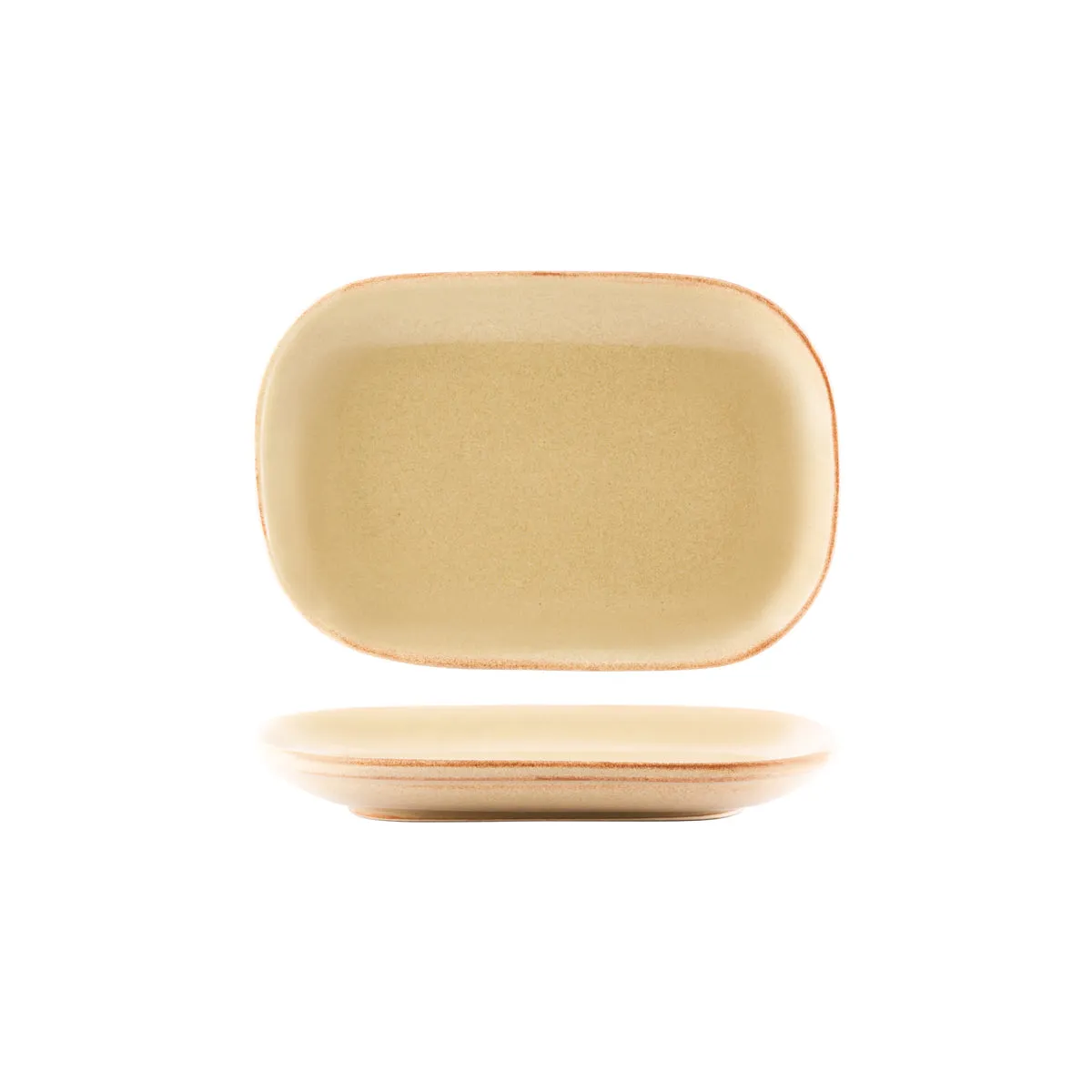 TABLEKRAFT ARTISTICA RECT COUPE PLATE 240x160x25mm FLAME (*98360*) = PACK OF 4 X EACHES