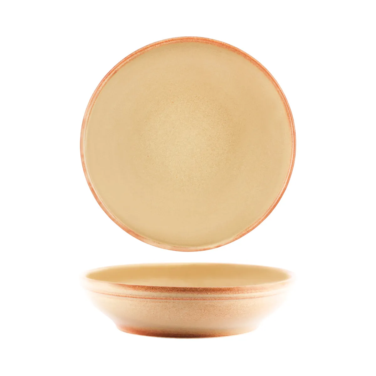 TABLEKRAFT ARTISTICA ROUND BOWL FLARED 230x55mm FLAME (*98347*) = PACK OF 2 X EACHES