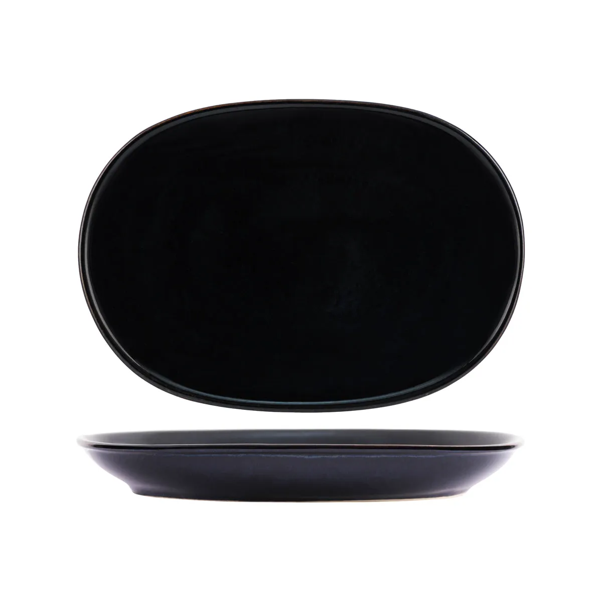 TABLEKRAFT ARTISTICA OVAL COUPE PLATTER 305x210mm MIDN BLUE (*98748*) = 1 X EACH