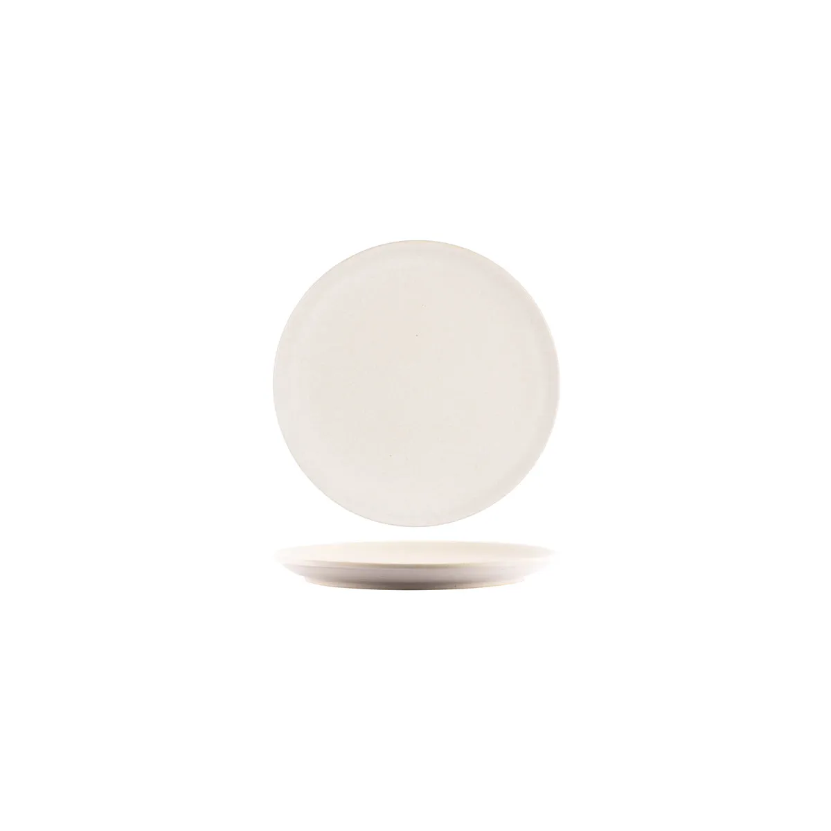TABLEKRAFT ARTISTICA ROUND PLATE ROLLED EDGE 190x21mm SAND (*98485*) = PACK OF 4 X EACHES