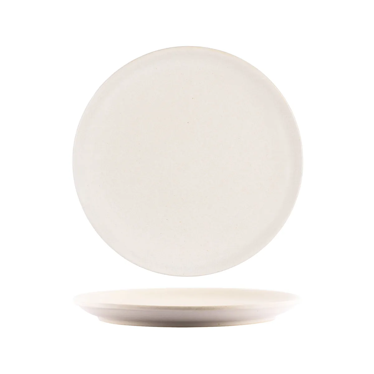 TABLEKRAFT ARTISTICA ROUND PLATE ROLLED EDGE 270x30mm SAND (*98489*) = PACK OF 4 X EACHES