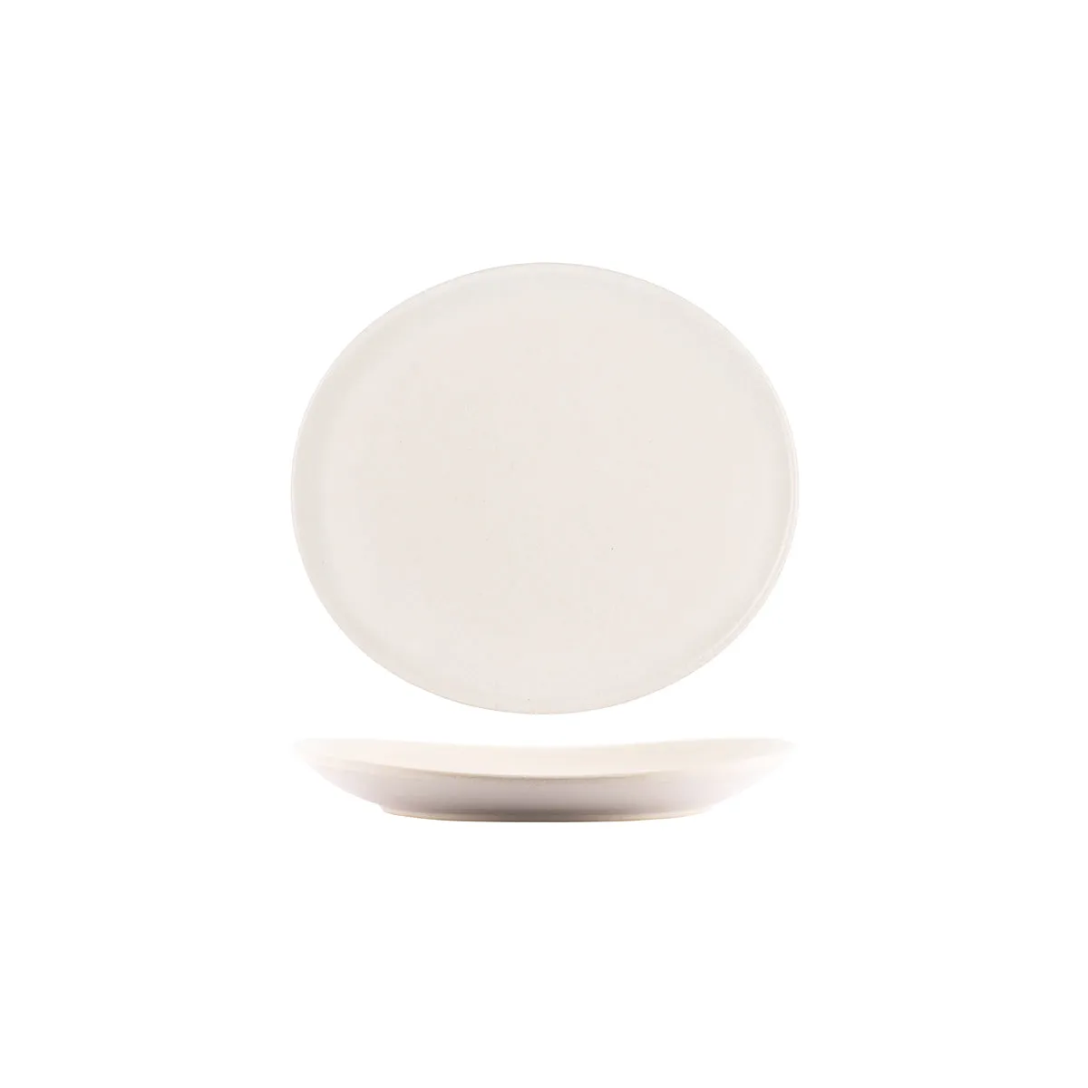 TABLEKRAFT ARTISTICA OVAL COUPE PLATE 210x190x30mm SAND (*98480*) = PACK OF 4 X EACHES