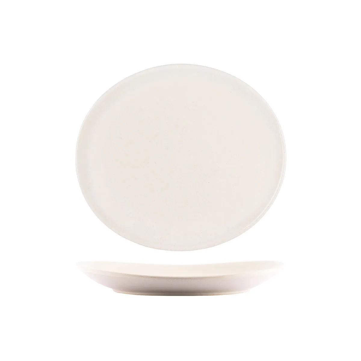 TABLEKRAFT ARTISTICA OVAL COUPE PLATE 250x220x33mm SAND (*98482*) = PACK OF 4 X EACHES