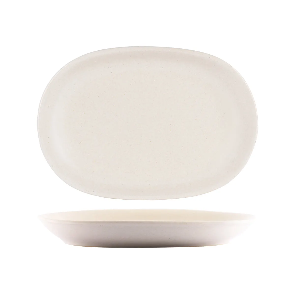 TABLEKRAFT ARTISTICA OVAL COUPE PLATTER 305x210mm SAND (*98502*) =  1 X EACH