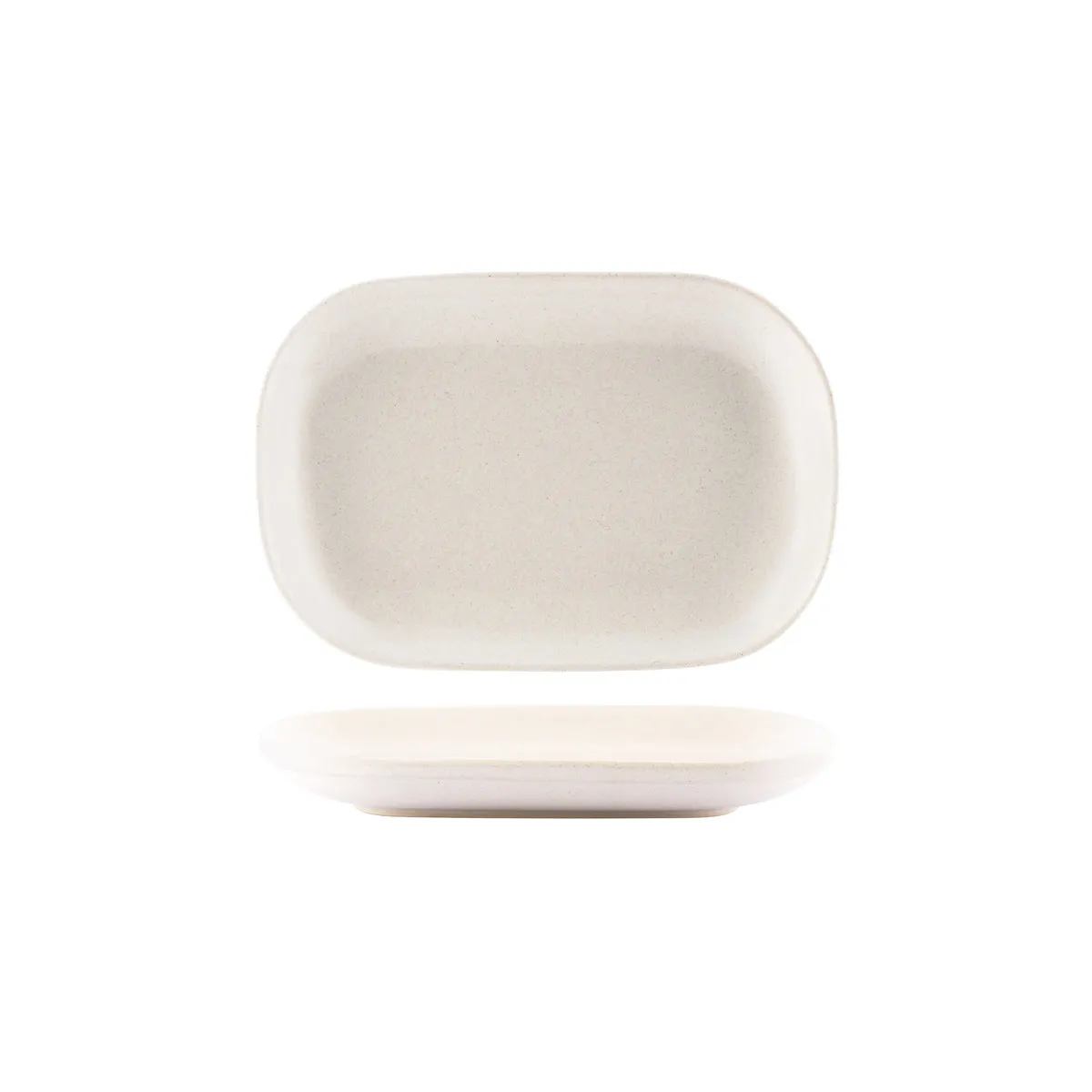 TABLEKRAFT ARTISTICA RECT COUPE PLATE 240x160x25mm SAND (*98498*) = PACK OF 4 X EACHES