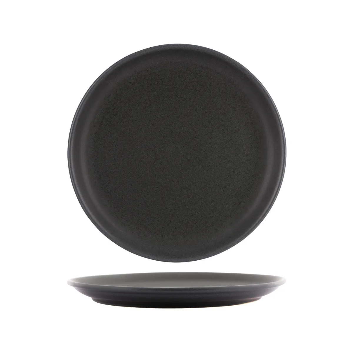 TABLEKRAFT ARTISTICA ROUND PLATE ROLLD EDGE 270x30mm SLATE (*98130*) = PACK OF 4 X EACHES