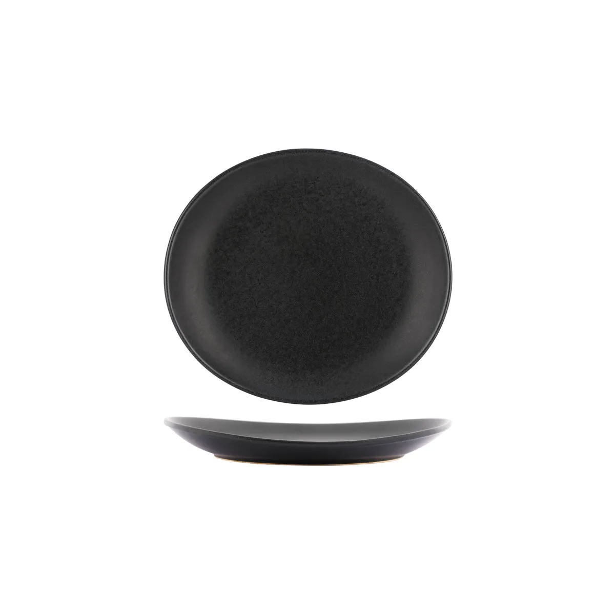 TABLEKRAFT ARTISTICA OVAL COUPE PLATE 210x190x30mm SLATE (*98120*) = PACK OF 4 X EACHES