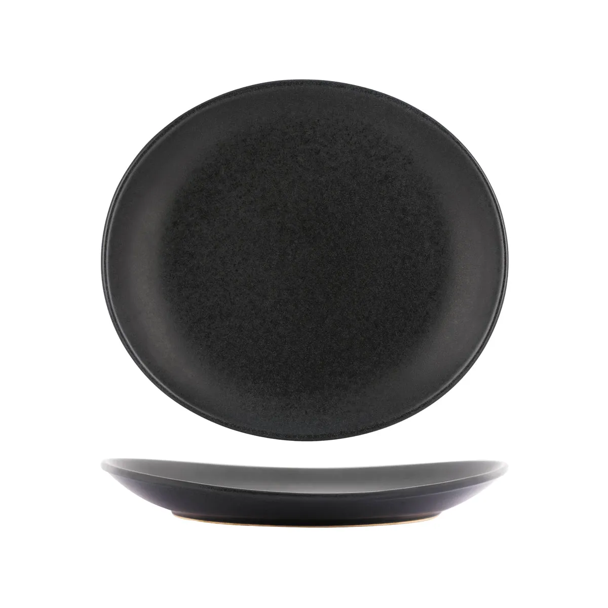 TABLEKRAFT ARTISTICA OVAL COUPE PLATE 295x250x35mm SLATE (*98123*) = PACK OF 4 X EACHES