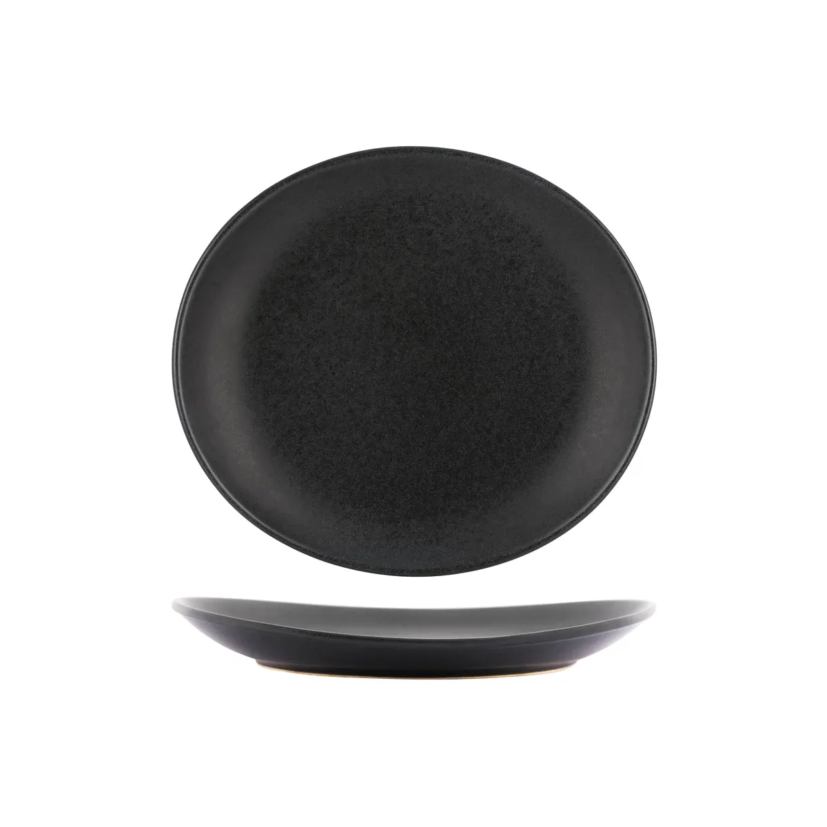 TABLEKRAFT ARTISTICA OVAL COUPE PLATE 250x220x33mm SLATE (*98121*) = PACK OF 4 X EACHES