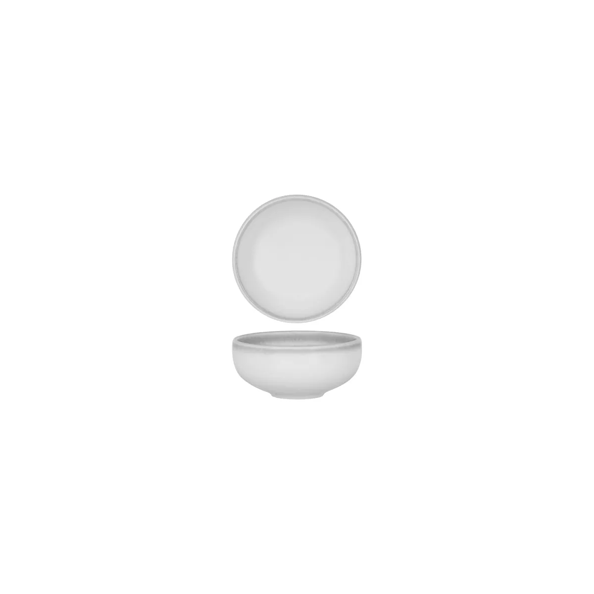 TABLEKRAFT BISTRO RND DEEP FLARED BOWL 116x53mmFROSTED STEEL (*903037*) = PACK OF 4 X EACHES