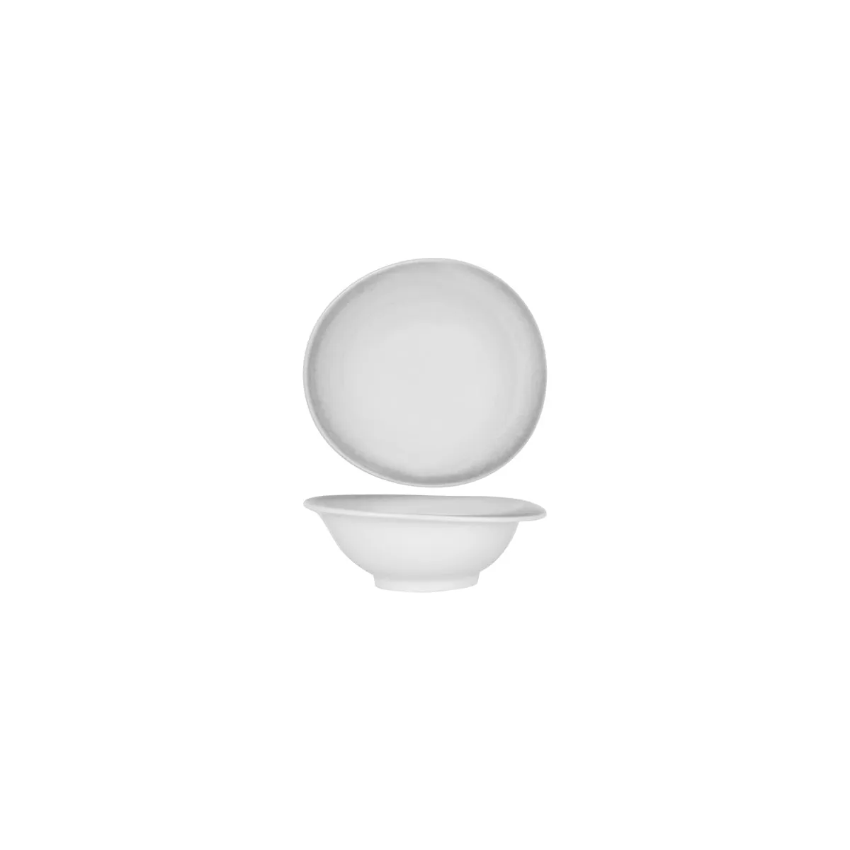TABLEKRAFT BISTRO ORGANIC DEEP BOWL 165x153mm FROSTED STEEL (*903050*) = PACK OF 6 X EACHES