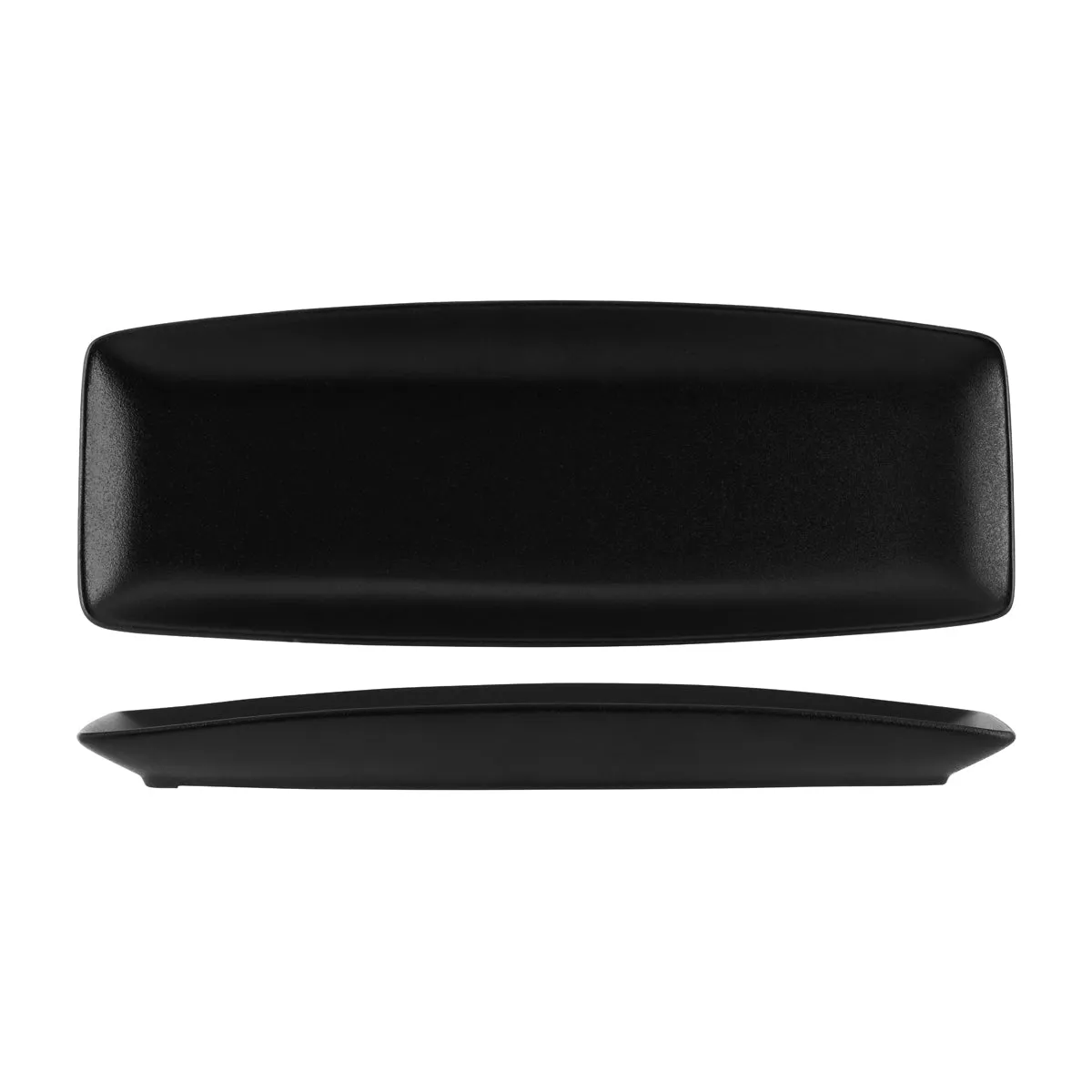 TABLEKRAFT TK BLACK RECTANGULAR PLATTER 370x140x32mm BLACK (*909584*) = PACK OF 3 X EACHES