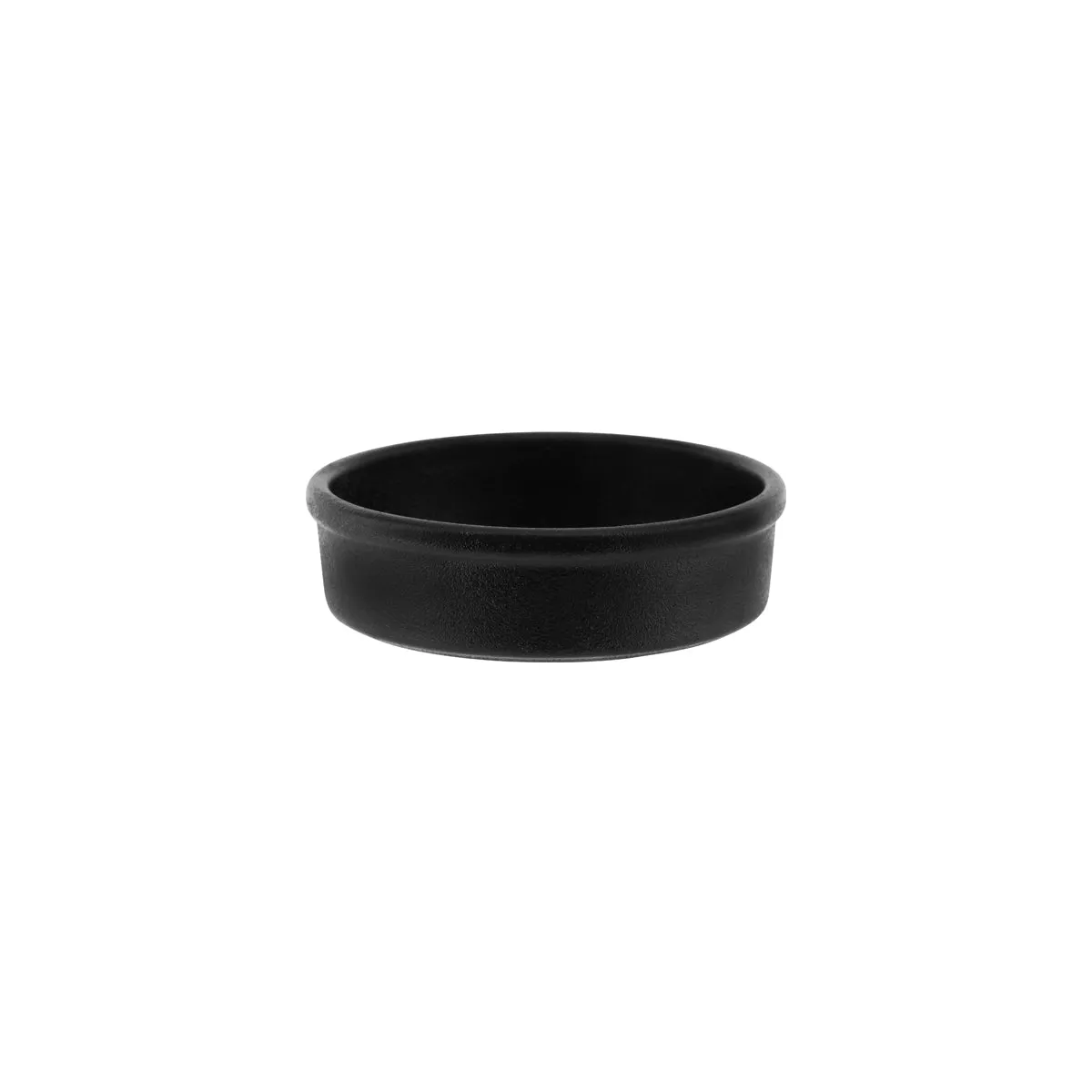 TABLEKRAFT TK BLACK ROUND DISH/TAPAS 140x45mm BLACK (*909554*) = PACK OF 6 X EACHES