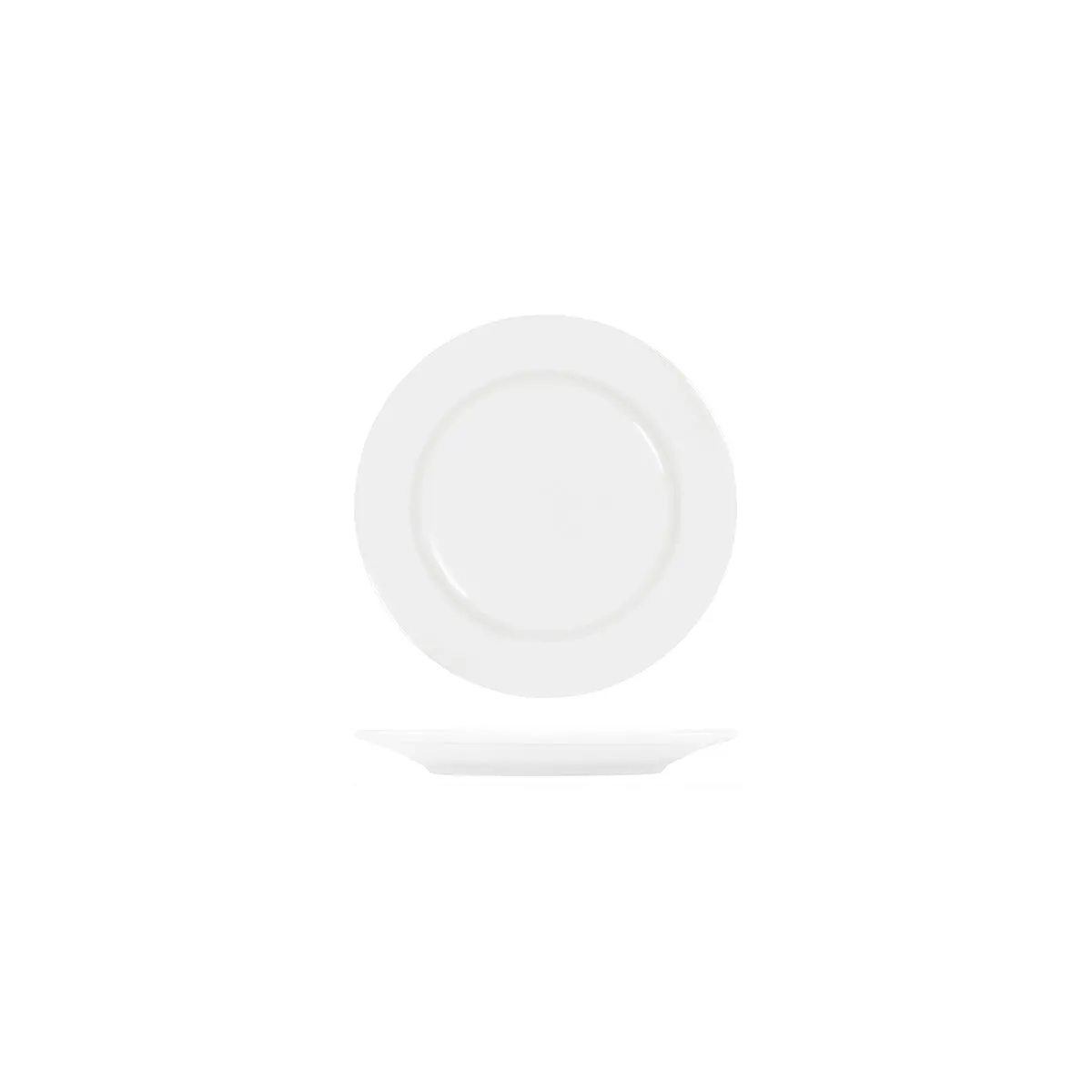 TABLEKRAFT CORE WHITE ROUND PLATE RIM SHAPE- 150mm (*91000*) = PACK OF 6 X EACHES