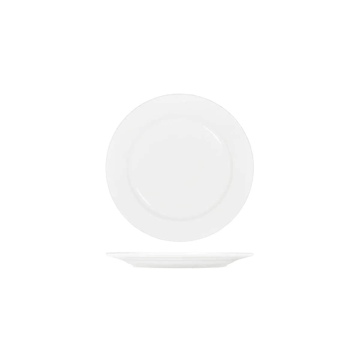 TABLEKRAFT CORE WHITE ROUND PLATE RIM SHAPE- 225mm (*91002*) = PACK OF 4 X EACHES