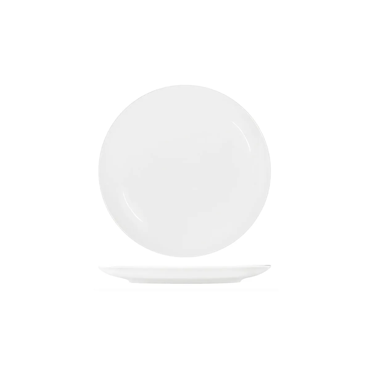 TABLEKRAFT CORE WHITE ROUND PLATE COUPE SHAPE-280mm (*91015*) = PACK OF 3 X EACHES