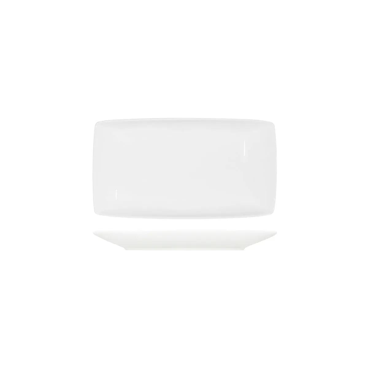 TABLEKRAFT CORE WHITE PLATTER-RECTANGLE COUPE 305x165x35mm (*92070*) = PACK OF 4 X EACHES