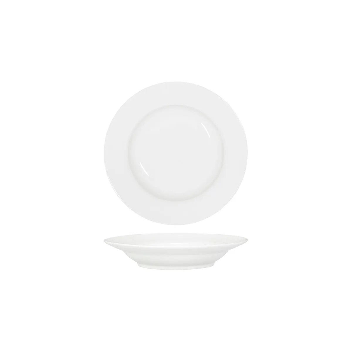 TABLEKRAFT CORE WHITE PASTA/SOUP BOWL DEEP-225x45mmRIM SHAPE (*91050*) = PACK OF 6 X EACHES