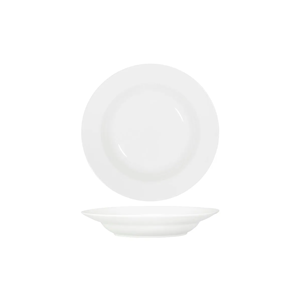 TABLEKRAFT CORE WHITE PASTA/SOUP BOWL DEEP-270x52mmRIM SHAPE (*91052*) = PACK OF 3 X EACHES