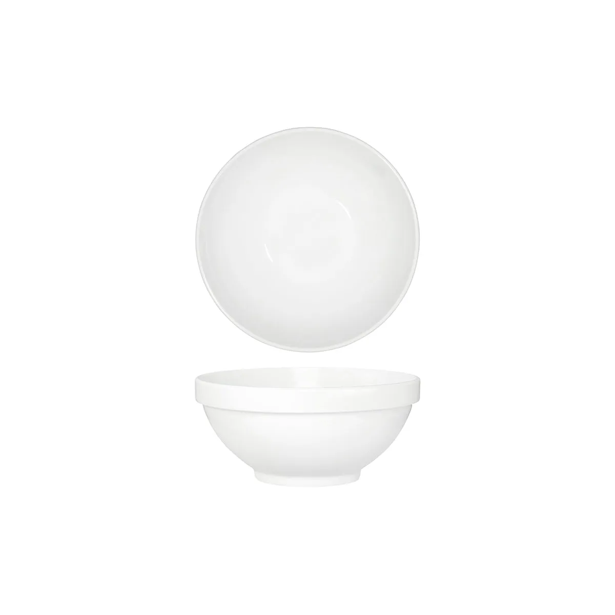 TABLEKRAFT CORE WHITE ROUND BOWL FOOTED 200x90mm STACK RIM (*91082*) = PACK OF 3 X EACHES
